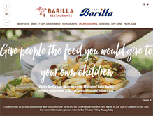 Tablet Screenshot of barillarestaurants.com